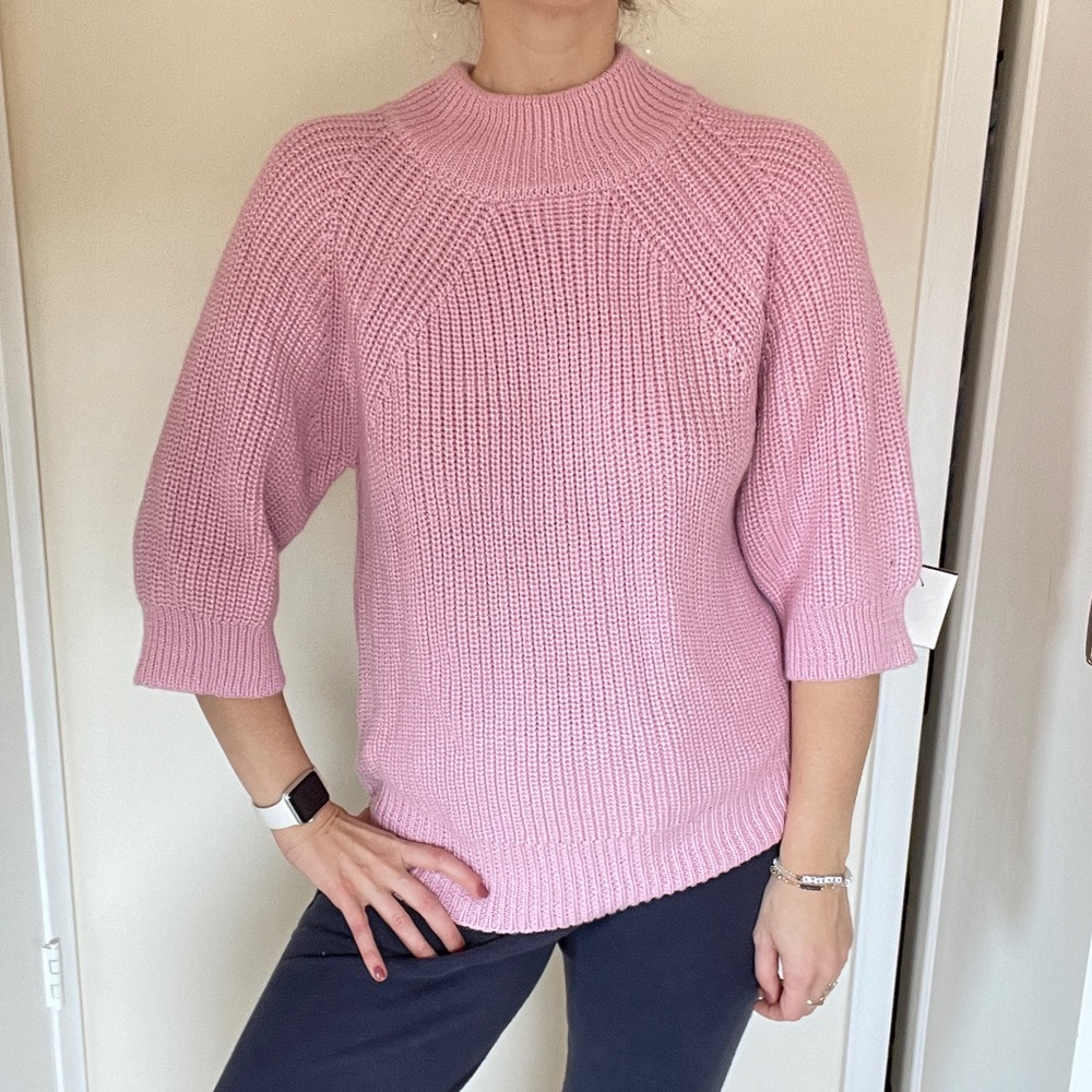 Central Park West Pink Cozy Sweater NWT